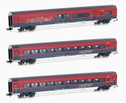 Hobbytrain H25225 - N - 3-tlg. Personenwagen-Set Railjet, ÖBB, Ep. VI<br>Set 2